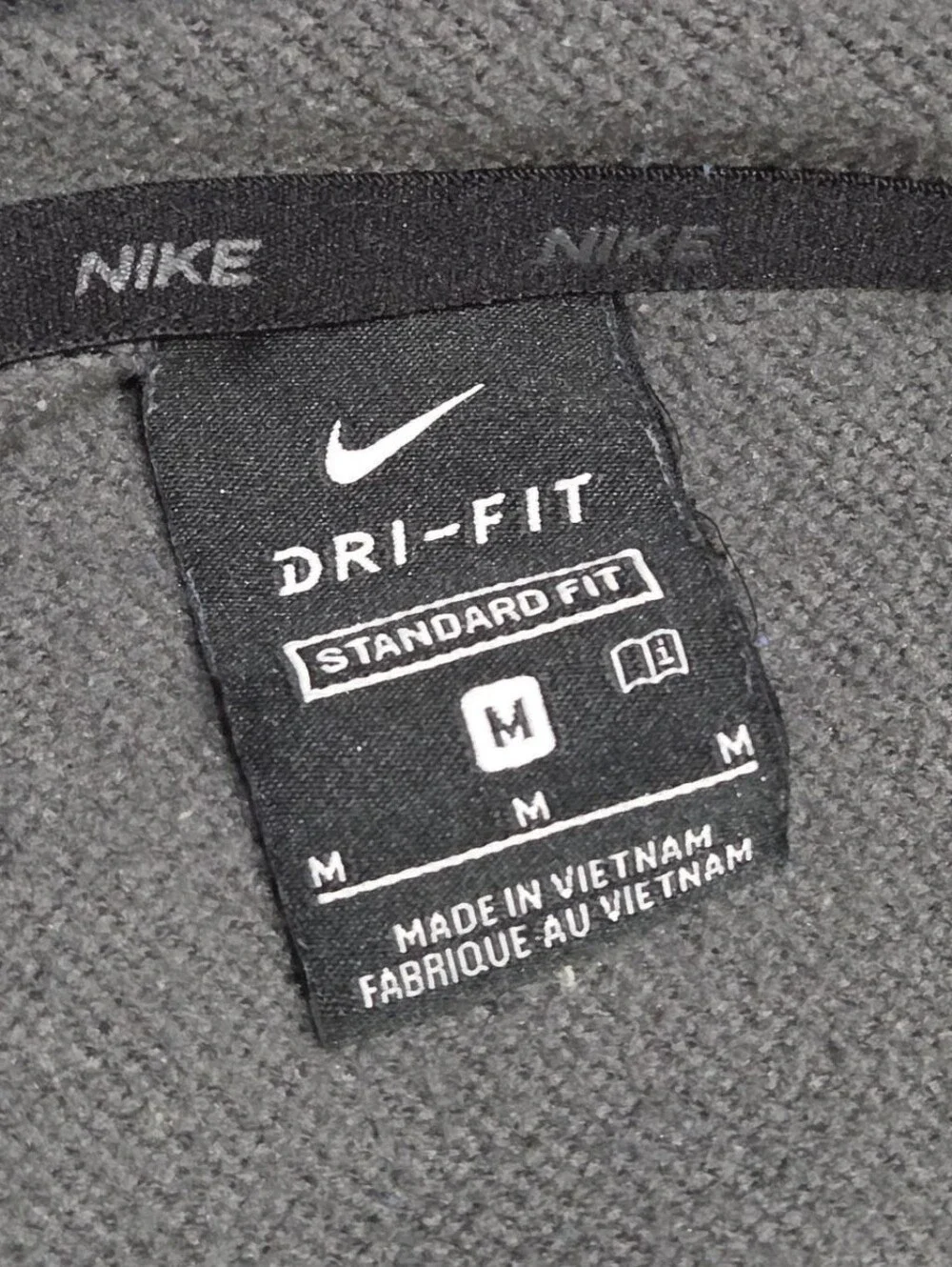 Nike Jacket Men's Size Medium Gray Hoodie DRI-FIT Sport Clash Cement